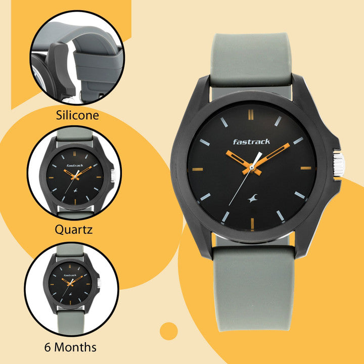 Fastrack Tees — Light Weight, Unisex Casual Watch. ₹799 (Limited time).Free COD • 1yr-warranty